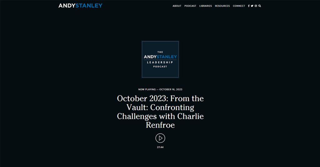 Andy Stanley Leadership Podcast