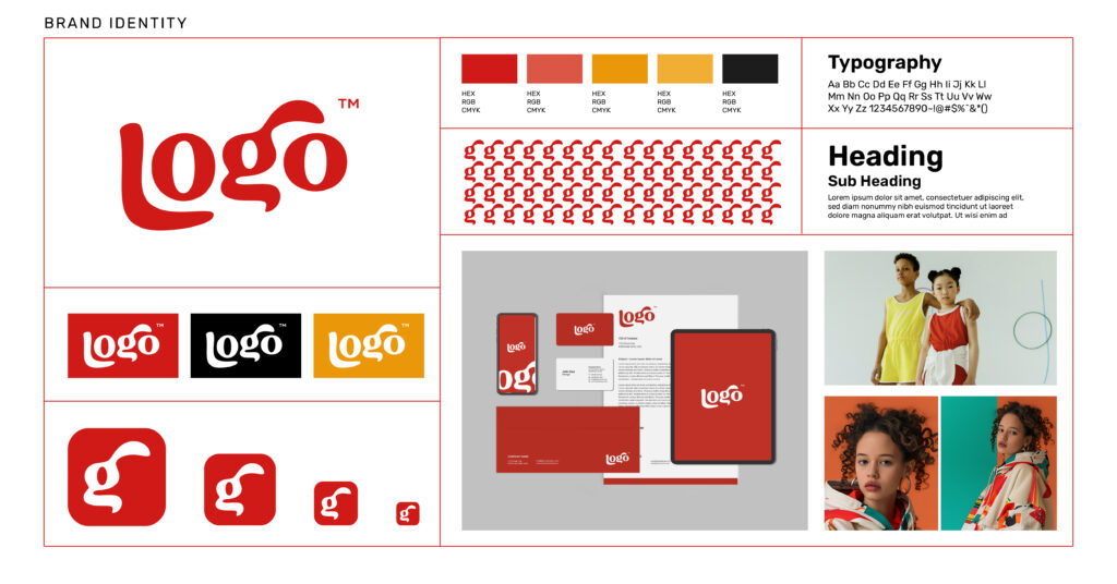 A brand board mockup