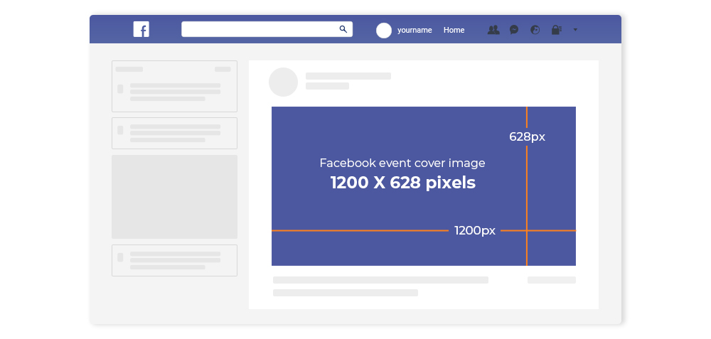 Facebook cover event image template