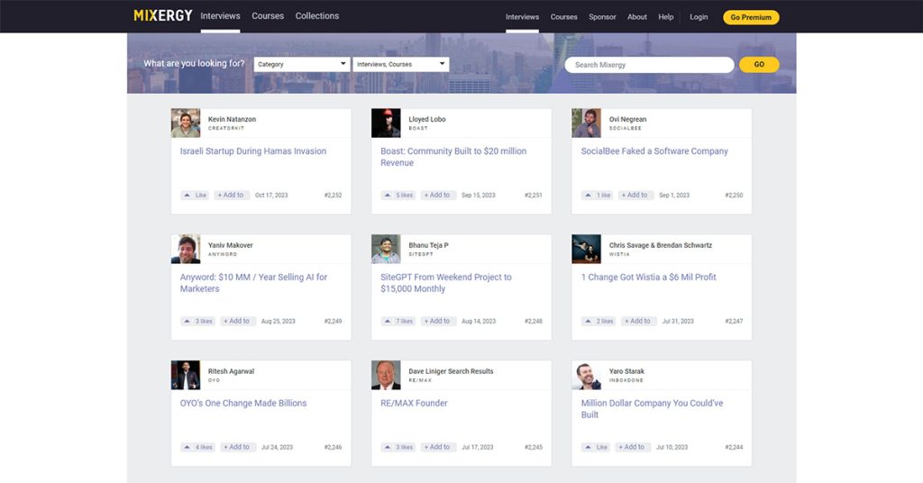 Mixergy- Best Leadership Podcasts