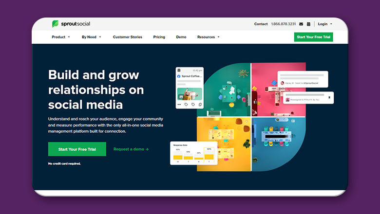 Sprout Social-Creative digital marketing team working on campaign strategy