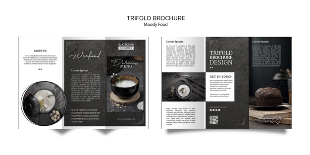 Image centric tri fold brochure