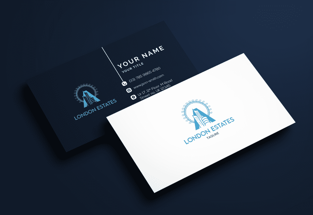 Real Estate Business Card Template highlighting The Uniqueness Of The Location Business Card Template highlighting The Uniqueness Of The Location
