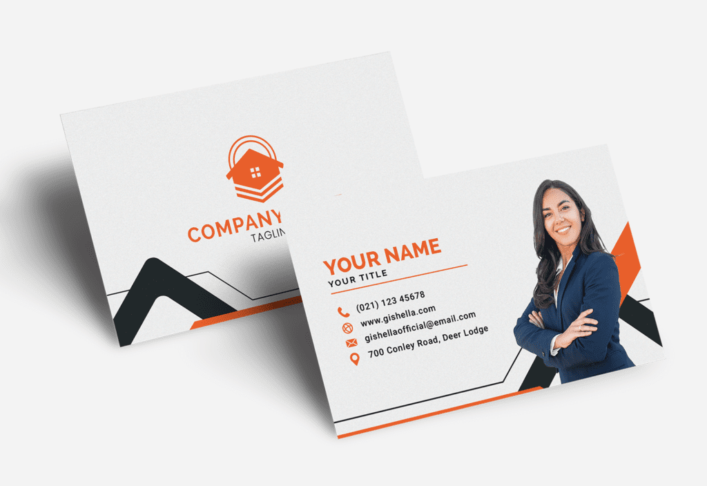 Real Estate Business Card Template with your photo Card Template with your photo