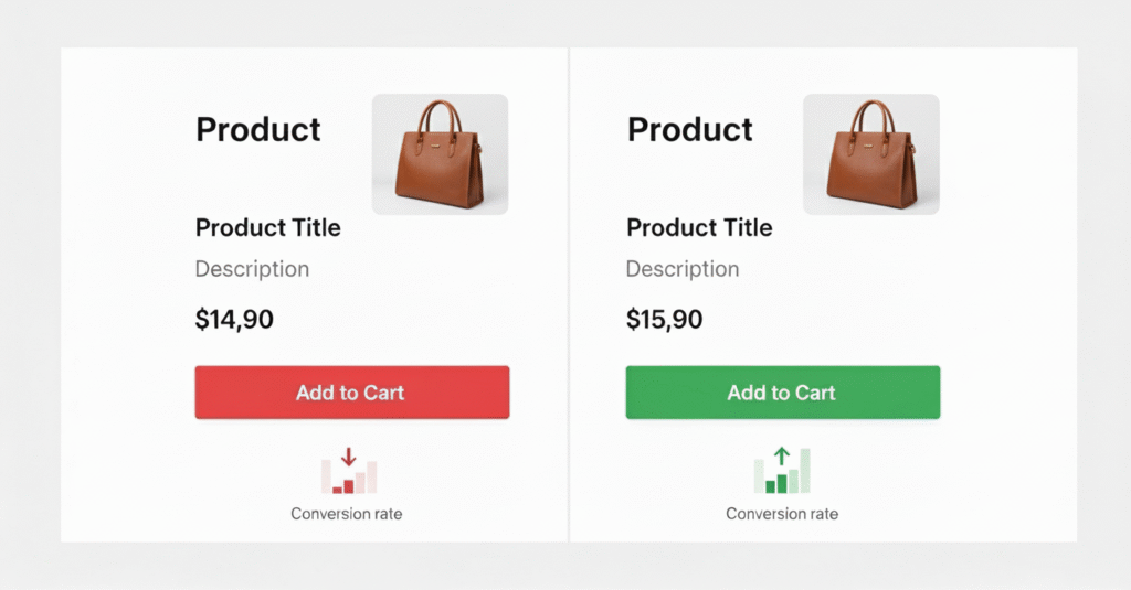 Colors impact on conversion rates